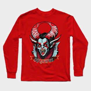 Krampus Banner Long Sleeve T-Shirt